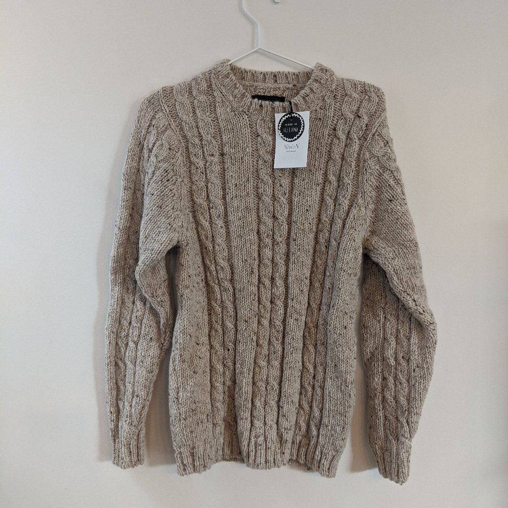 NWT Howlin' Kolari Tan Cableknit Sweater